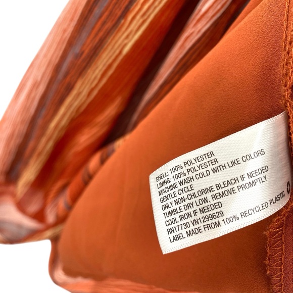 Mossimo Orange Off Shoulder Flowy Midi Dress - Picture 14 of 14